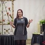 aura Daluga, AIFD, of Department of Floristry in Ann Arbor, Michigan,