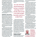 screenshot of the growth column