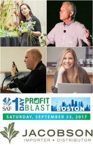 SAF’s 1-Day Profit Blast in Boston features Laura Daluga, AIFD; Paul Goodman, MBA, CPA, PFCI; Tim Huckabee and Crystal Vilkaitis