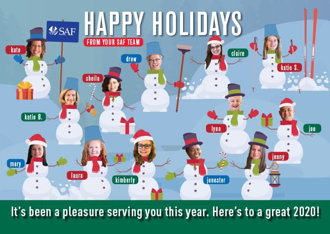 Happy Holidays from Your SAF Team!
