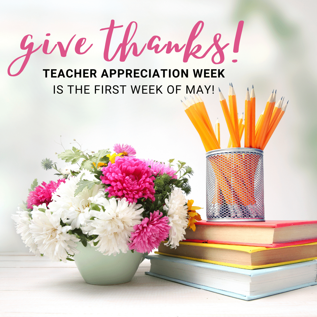 Give Thanks! Teacher Appreciation Week Valentine's Day - banner ad 177x175 pixels
