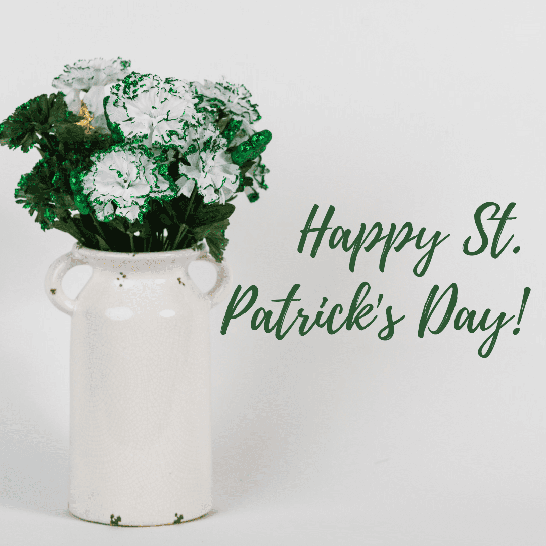 Happy St. Patrick's Day Floral Valentine's Day - banner ad 177x175 pixels